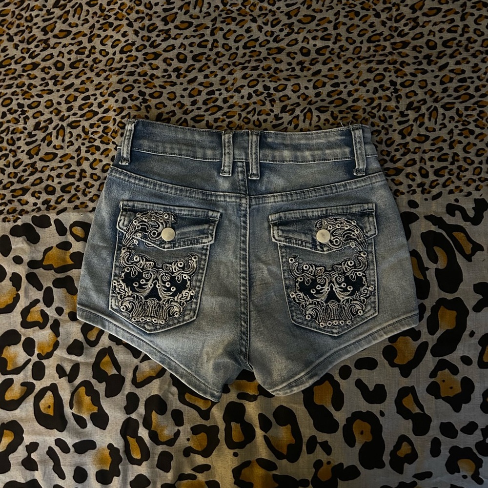 Embroidered Denim Women Shorts